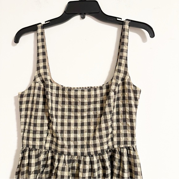 Princess Polly Cartmel Check Maxi Dress in Black and Cream Gingham Cotton - Picture 7 of 9
